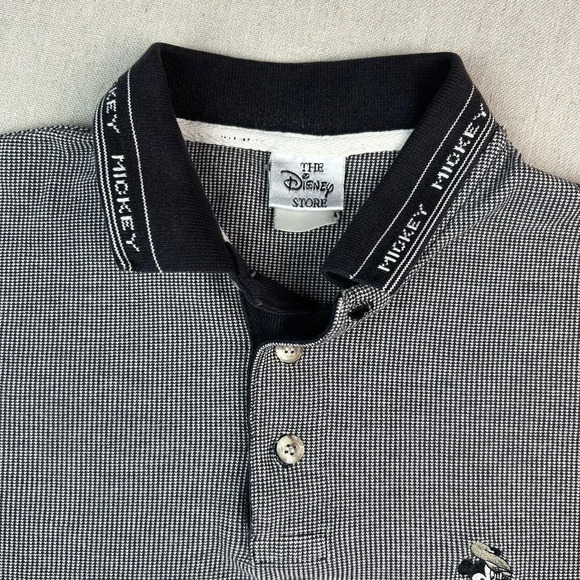 VTG The Disney Store Sm/Med Black & White Mickey Mouse Summer Casual Y2K Unisex - Picture 6 of 9
